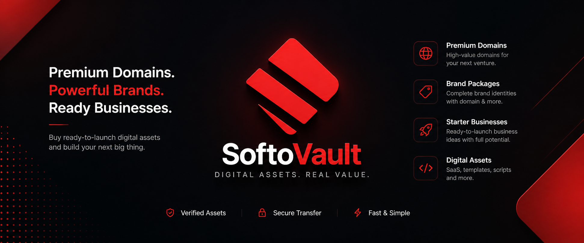 SoftoVault — premium domains, brands, and digital assets